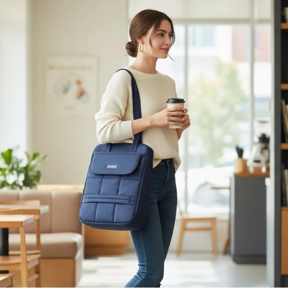 Navy Blue Laptop and Tablet Bag